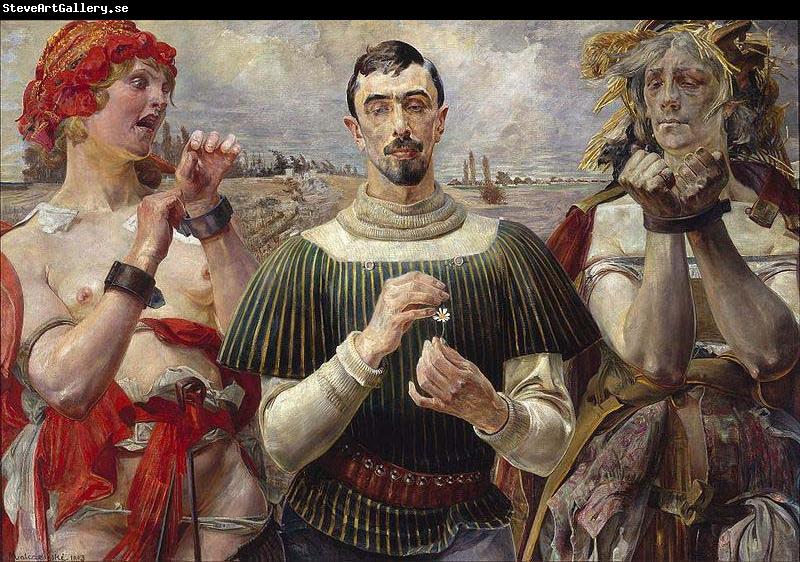 Jacek Malczewski Polish Hamlet - Portrait of Aleksander Wielopolski.